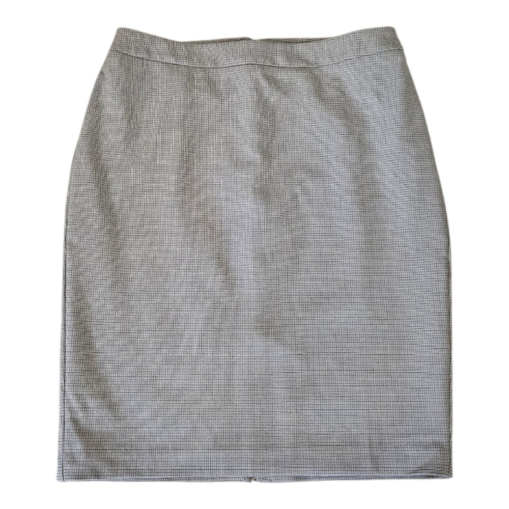 White House Black Market Plaid Pencil Skirt NEW Women's Size 10 Black Luner WHBM